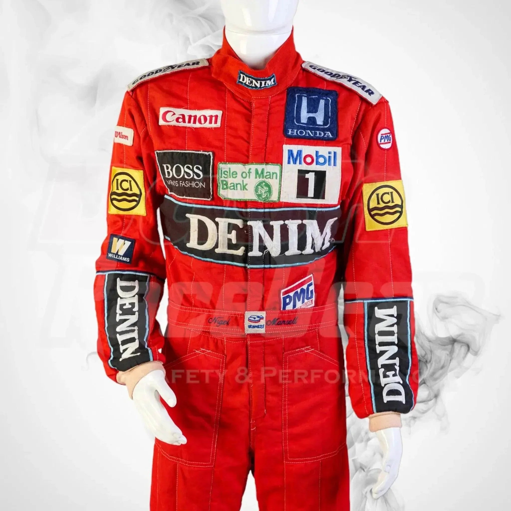 1986 Canon Williams Stand 21 Formula 1 NIGEL MANSELL’S Race Suit