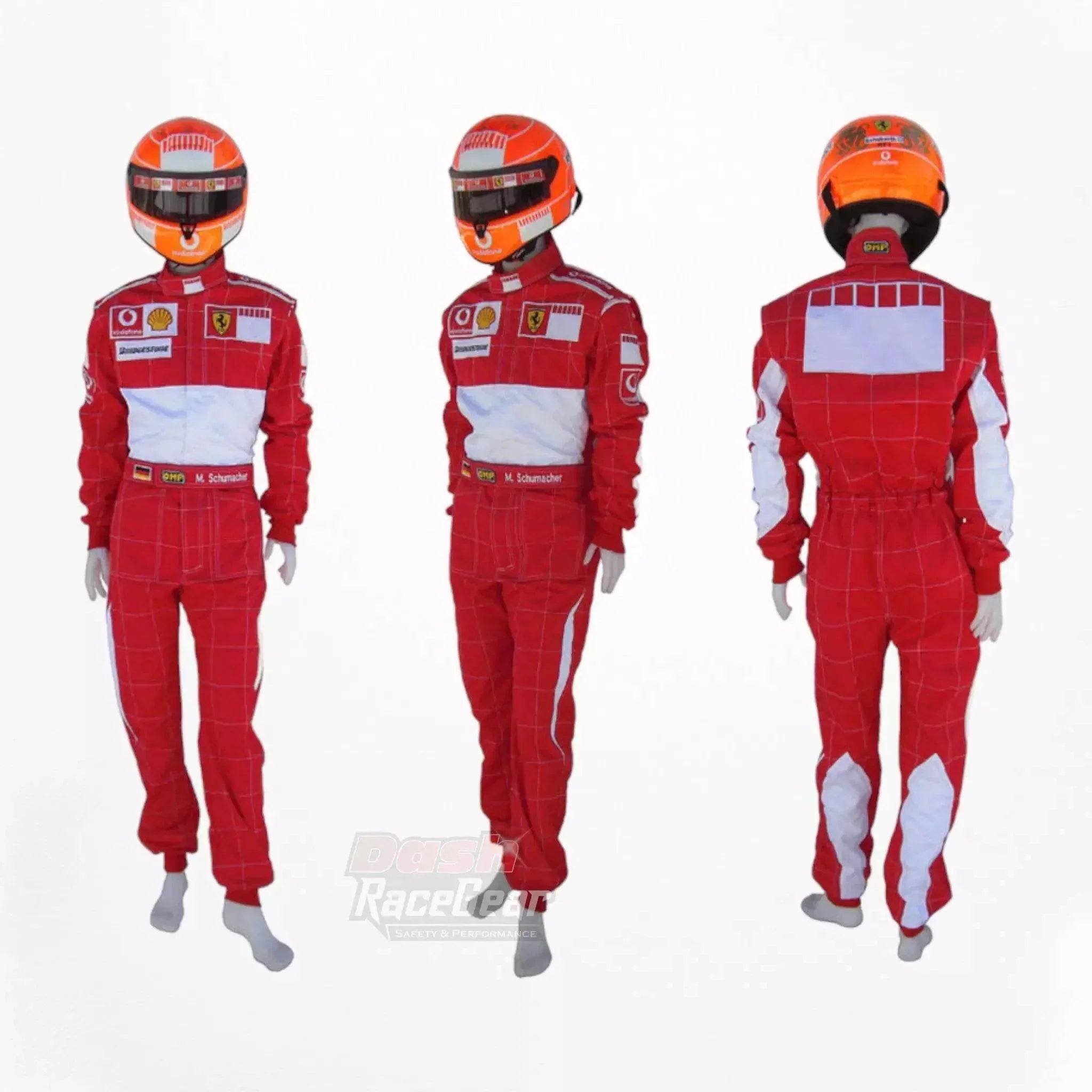 2006 Michael Schumacher BAR CODE Ferrari F1 Embroidered Racing Suit