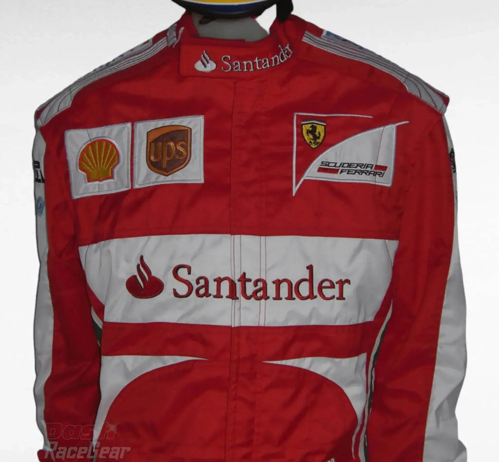2013 Fernando Alonso Ferrari F1 Embroidered Racing Suit