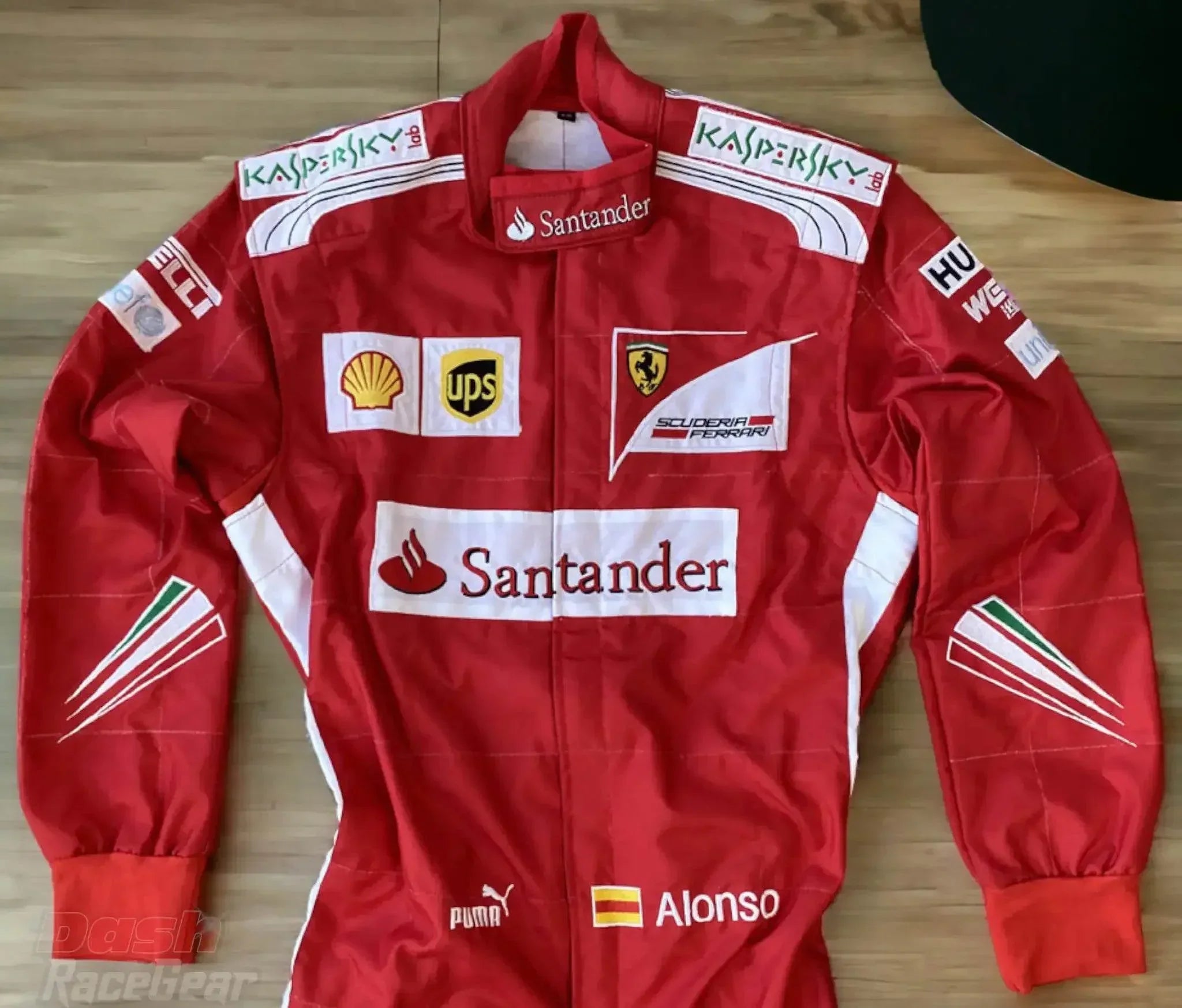 2014 Fernando Alonso Ferrari F1 Embroidered Racing Suit