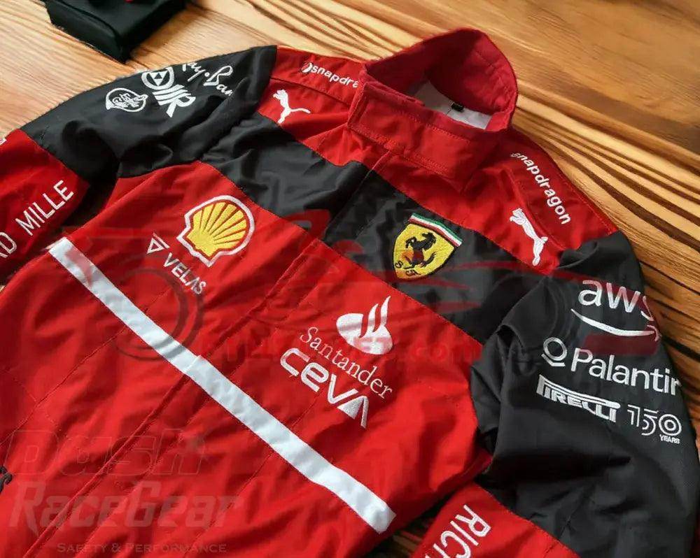 2022 Charles Leclerc Ferrari Embroidered F1 Racing Suit