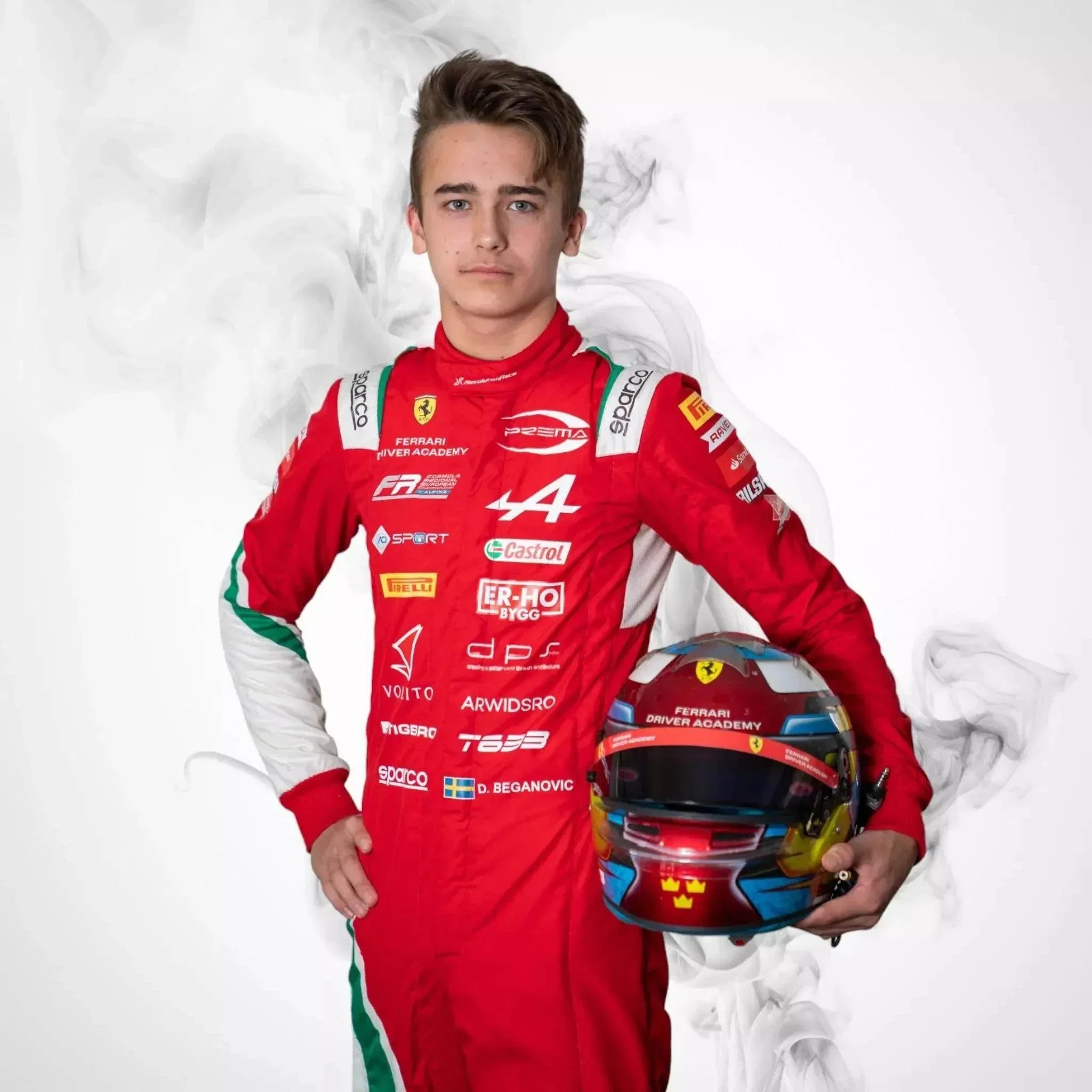 2022 Dino Beganovic Prema Racing suit DASH RACEGEAR