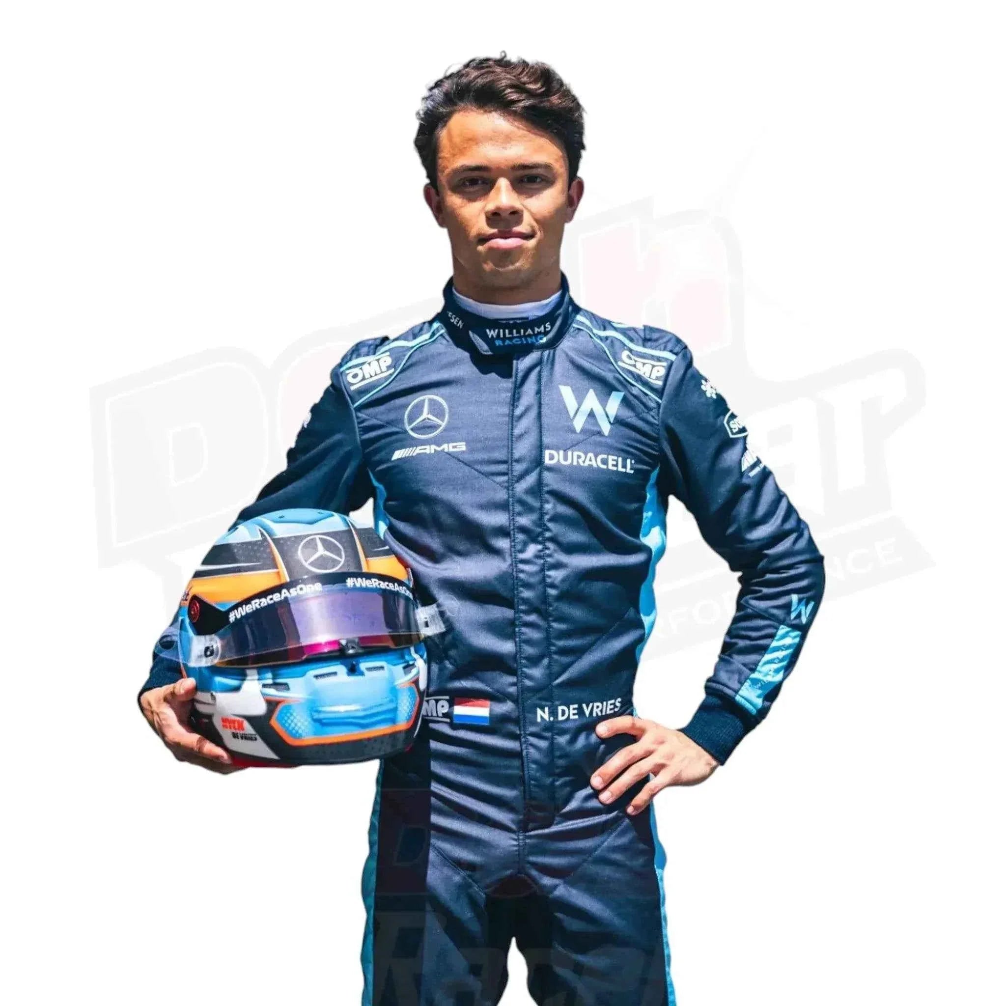 2022 Nyck de Vries Williams Racing F1 Race Suit KIDS _ Italian Grand Prix