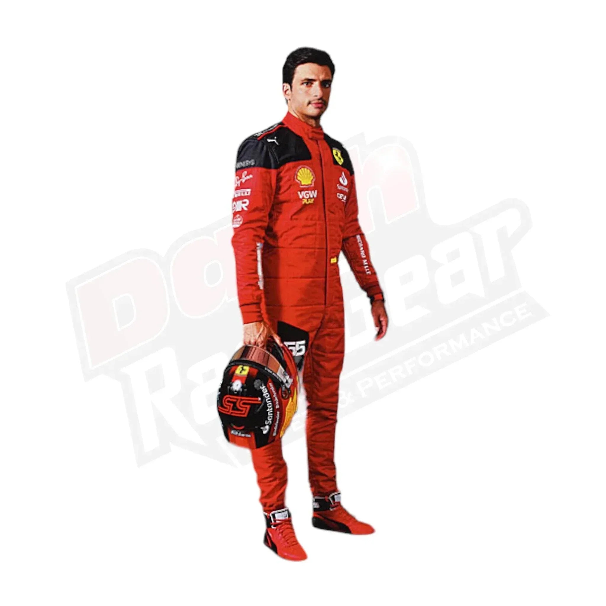 2022 Scuderia Ferrari Carlos Sainz F1 Race Suit DASH RACEGEAR