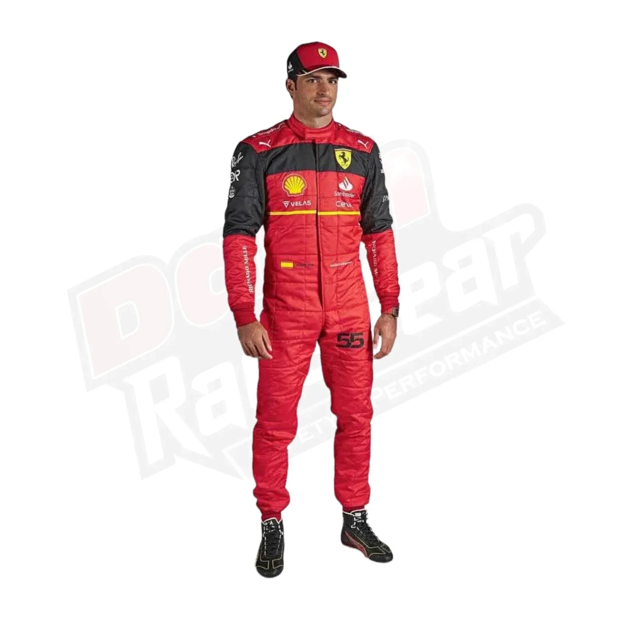 2022 Scuderia Ferrari Carlos Sainz F1 Race Suit DASH RACEGEAR