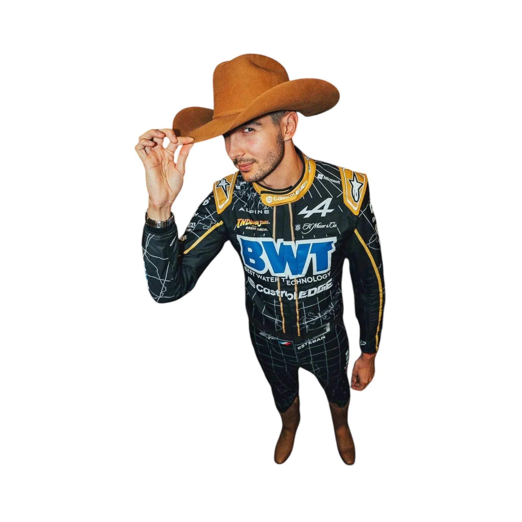 2024 New Esteban Ocon alpine Austin Grand Prix Race Suit