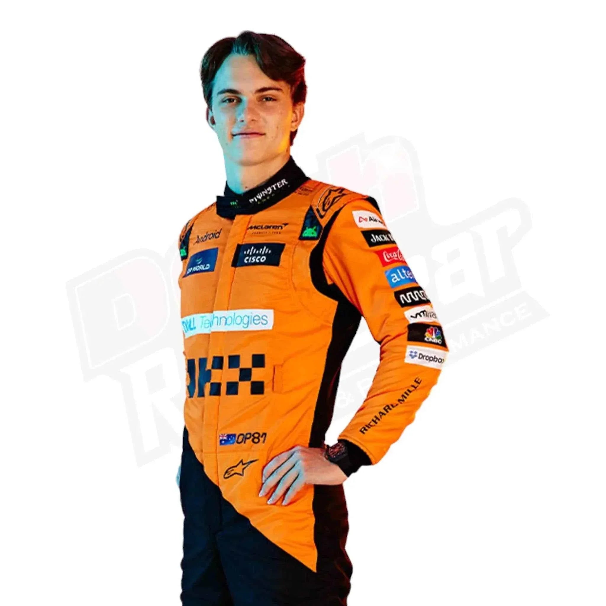 2024 New McLaren Oscar Piastri F1 Team Race Suit KIDS Dash Racegear