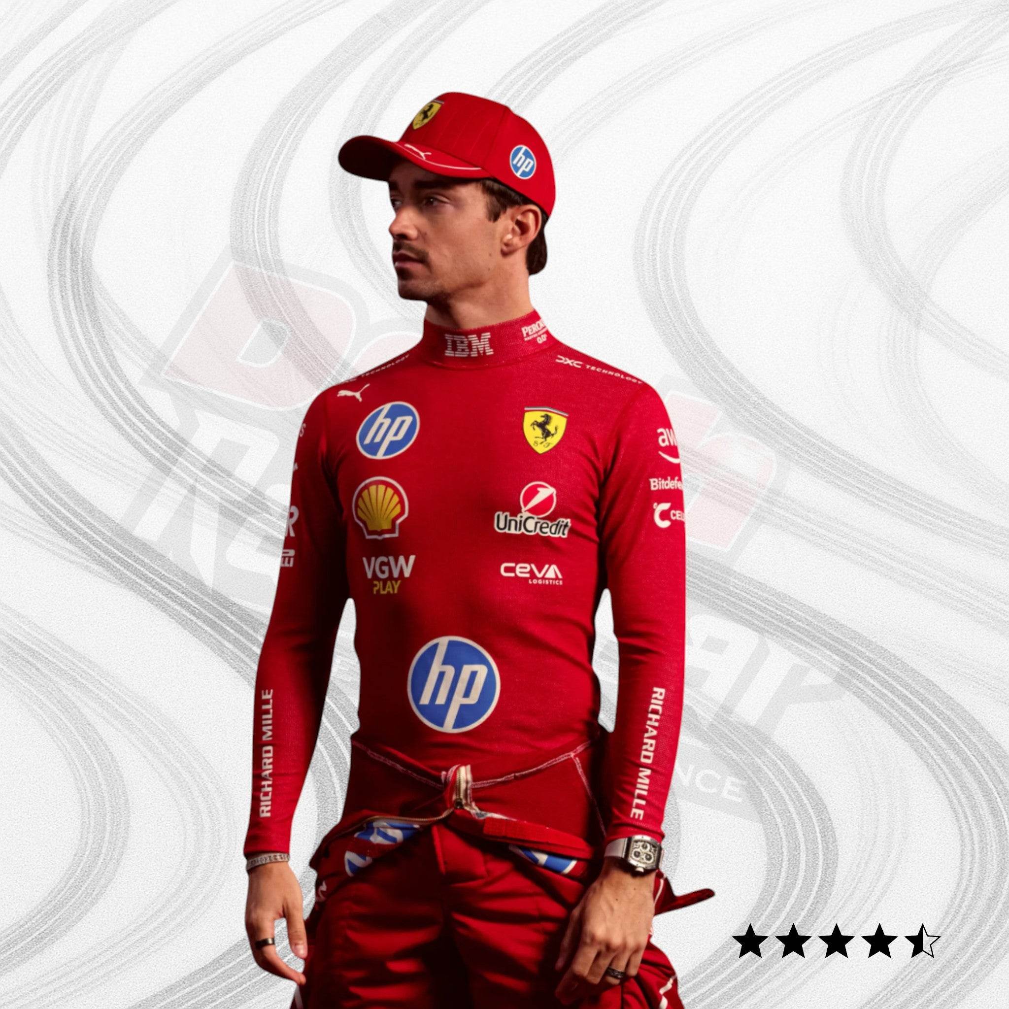 2025 Lewis Hamilton HP Race Suit Ferrari F1  Limited Edition