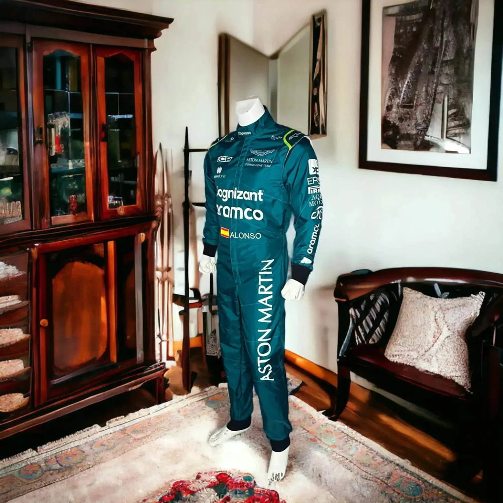 2023 Official Fernando Alonso Aston Martin F1 Race Suit