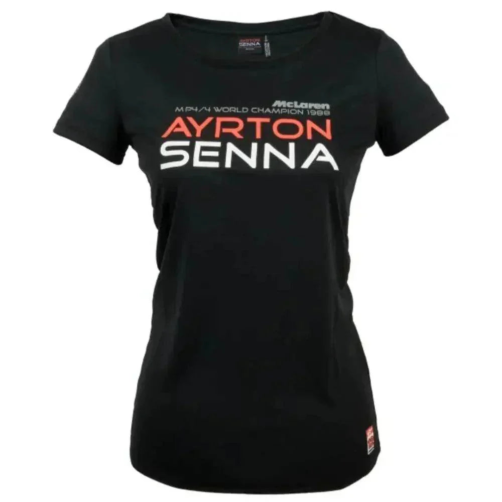 Ayrton Senna Ladies T-Shirt McLaren World Champion 1988 DASH RACEGEAR