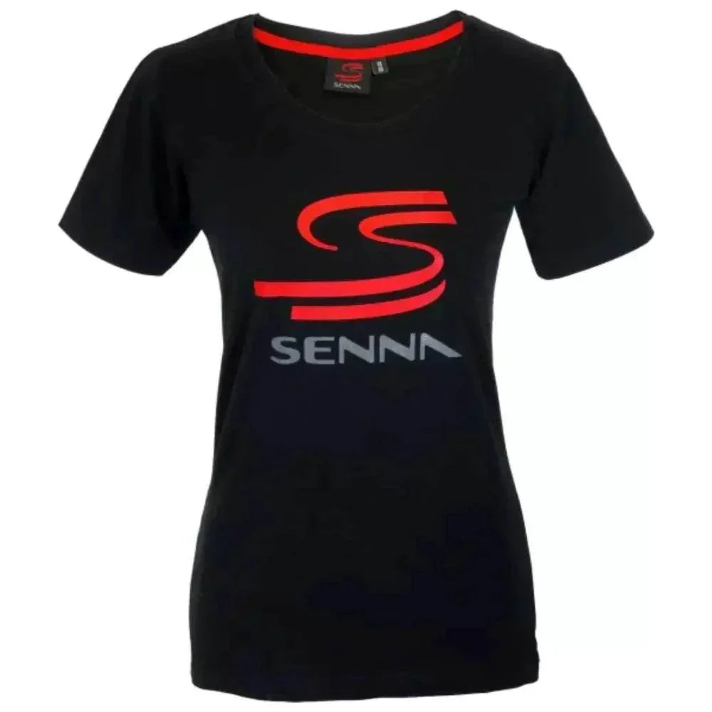 Ayrton Senna Ladies T-Shirt Senna Black DASH RACEGEAR