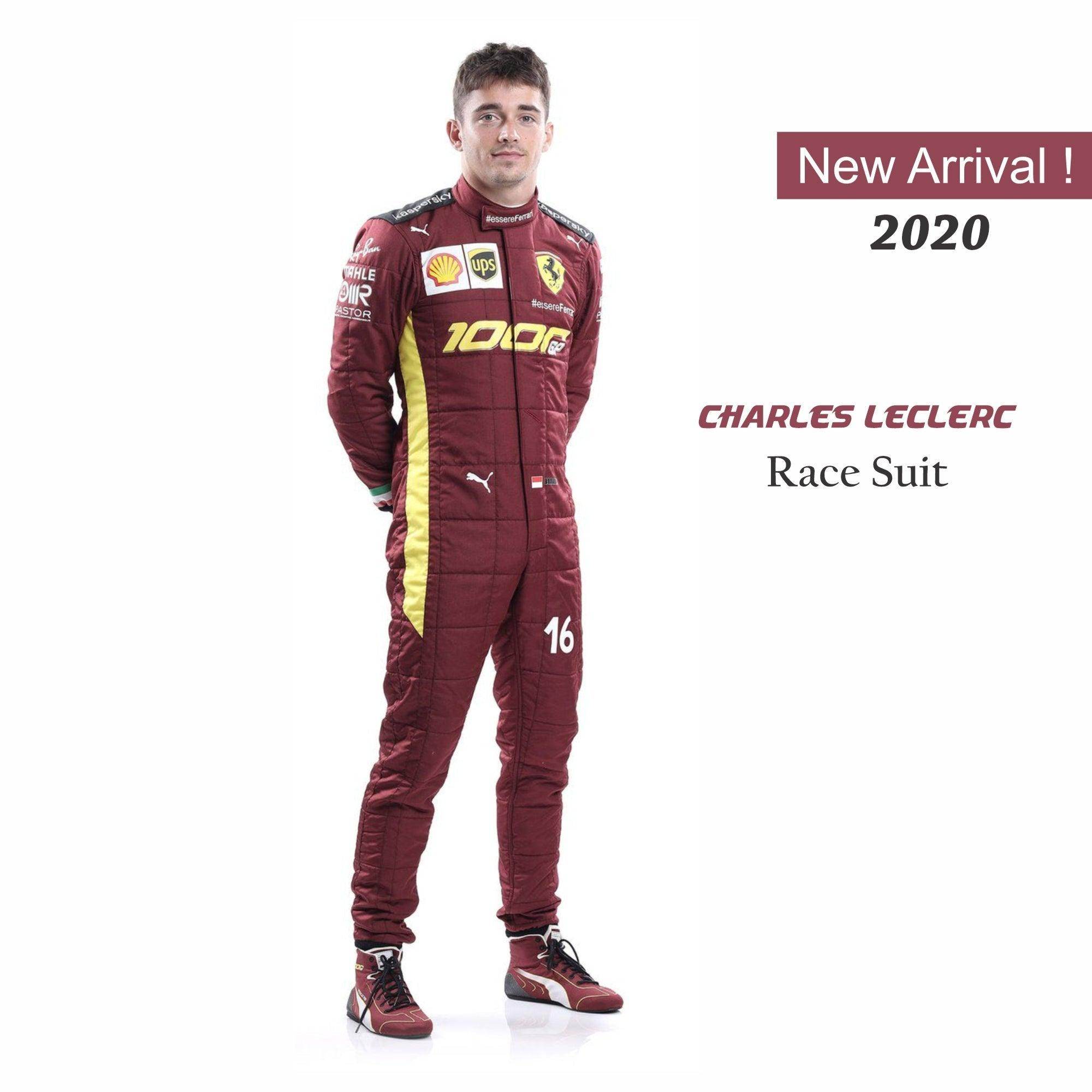 Charles Leclerc Sebastian Vettel 2020 F1 Replica Race Suit - Scuderia Ferrari 1000s
