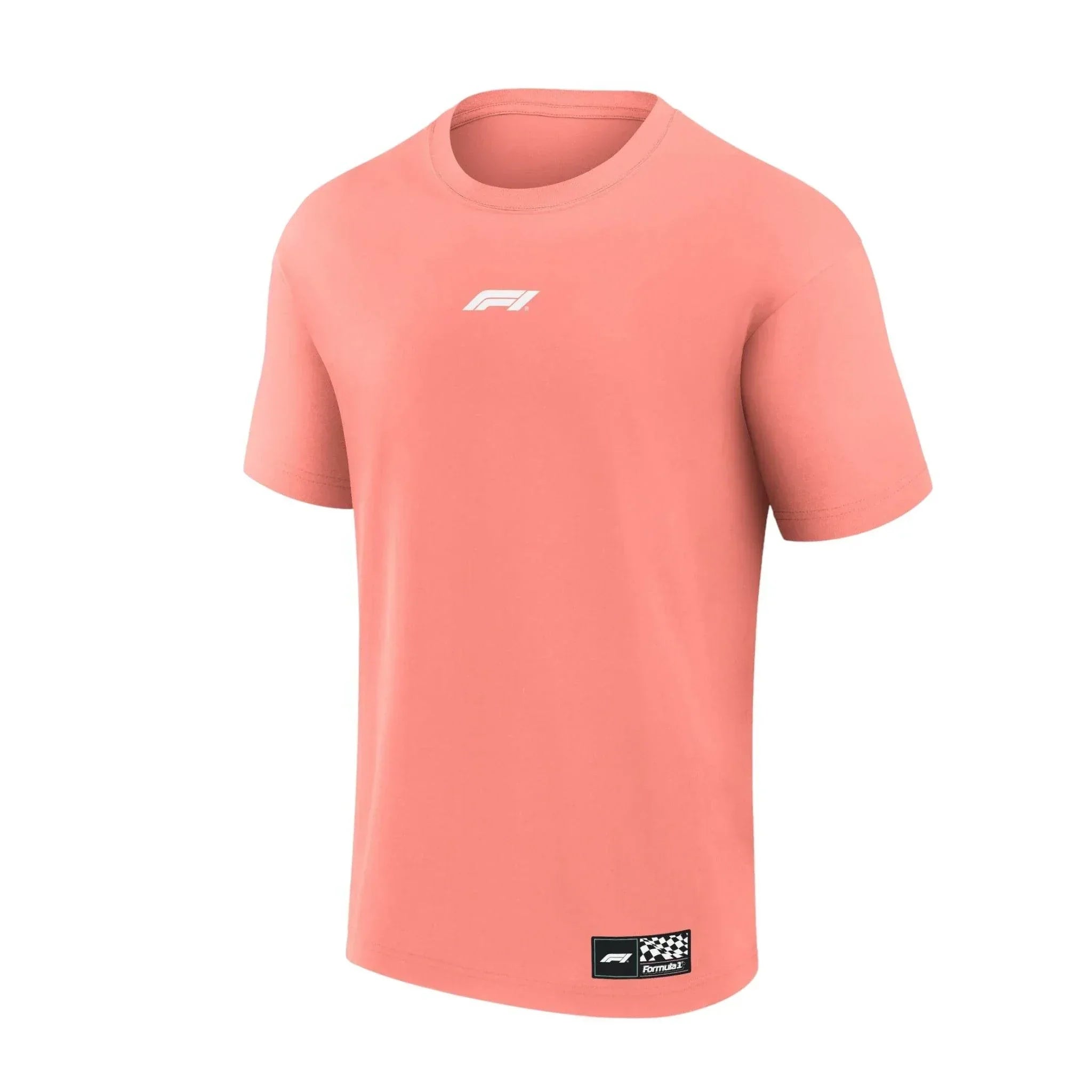 Formula 1 Beach Club Printed T-Shirt Coral Dash Racegear