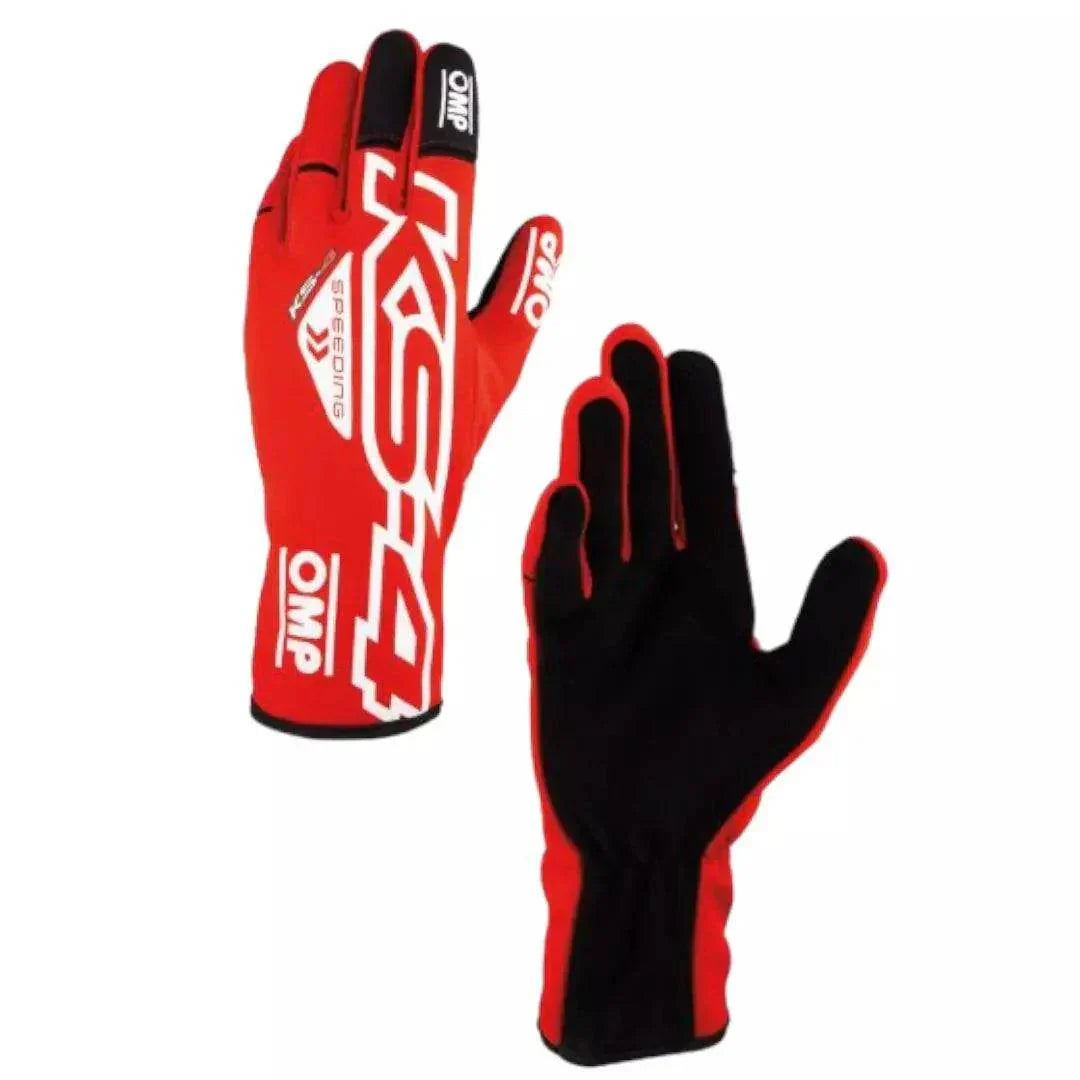 OMP KS-4 Kart Gloves - Child Sizes DASH RACWGEAR