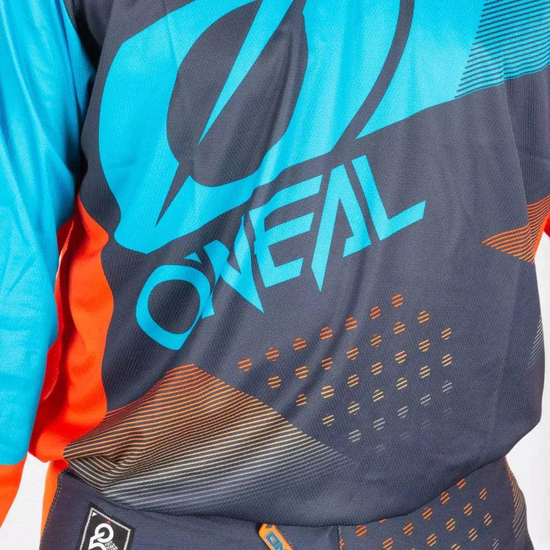 O'Neal Element Factor MX Jersey Gray-Orange-Blue DASH RACEGEAR