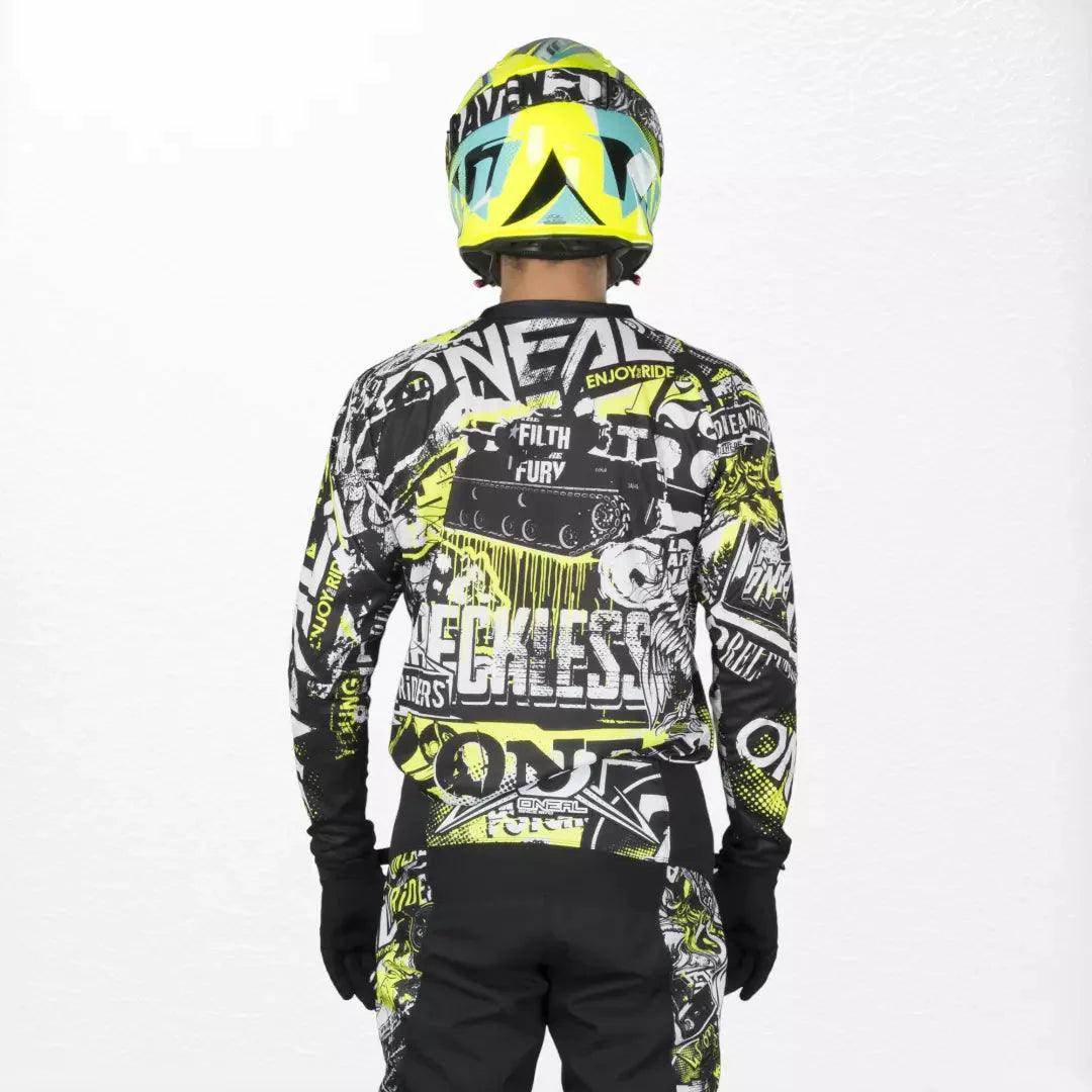O'Neal Element Jersey Attack Black-HiVis DASH RACEGEAR