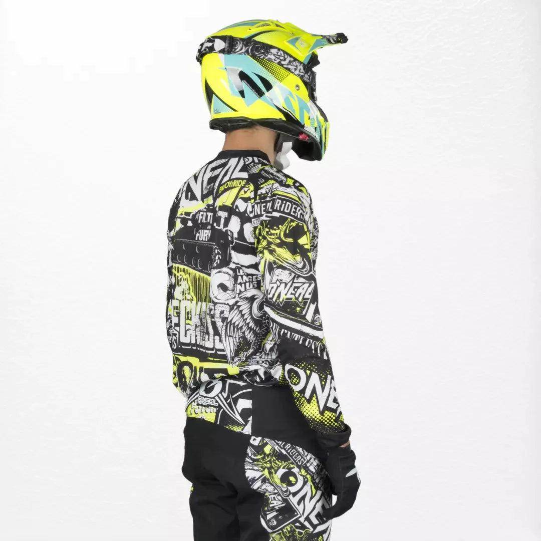 O'Neal Element Jersey Attack Black-HiVis DASH RACEGEAR