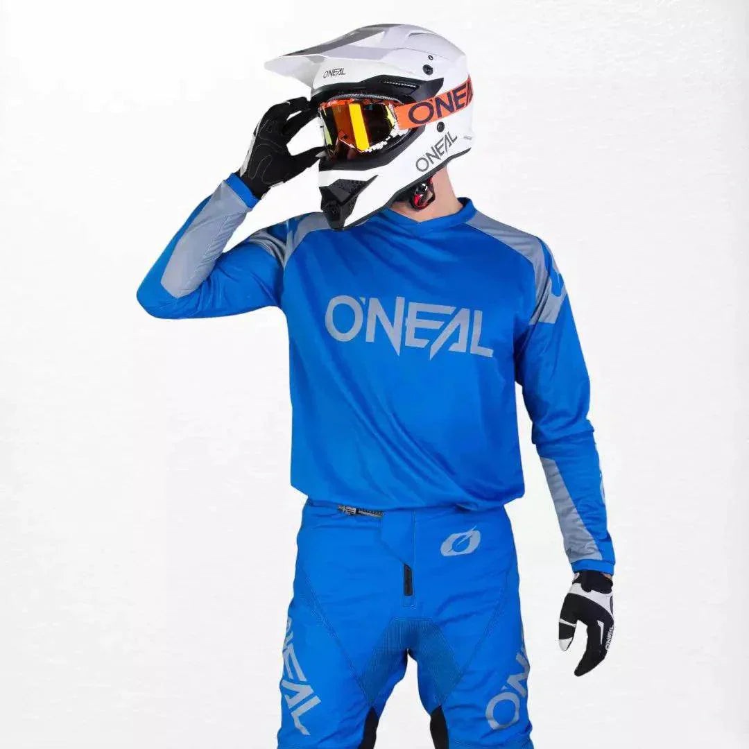 O'Neal Matrix MX Jersey Blue-Gray DASH RACEGEAR