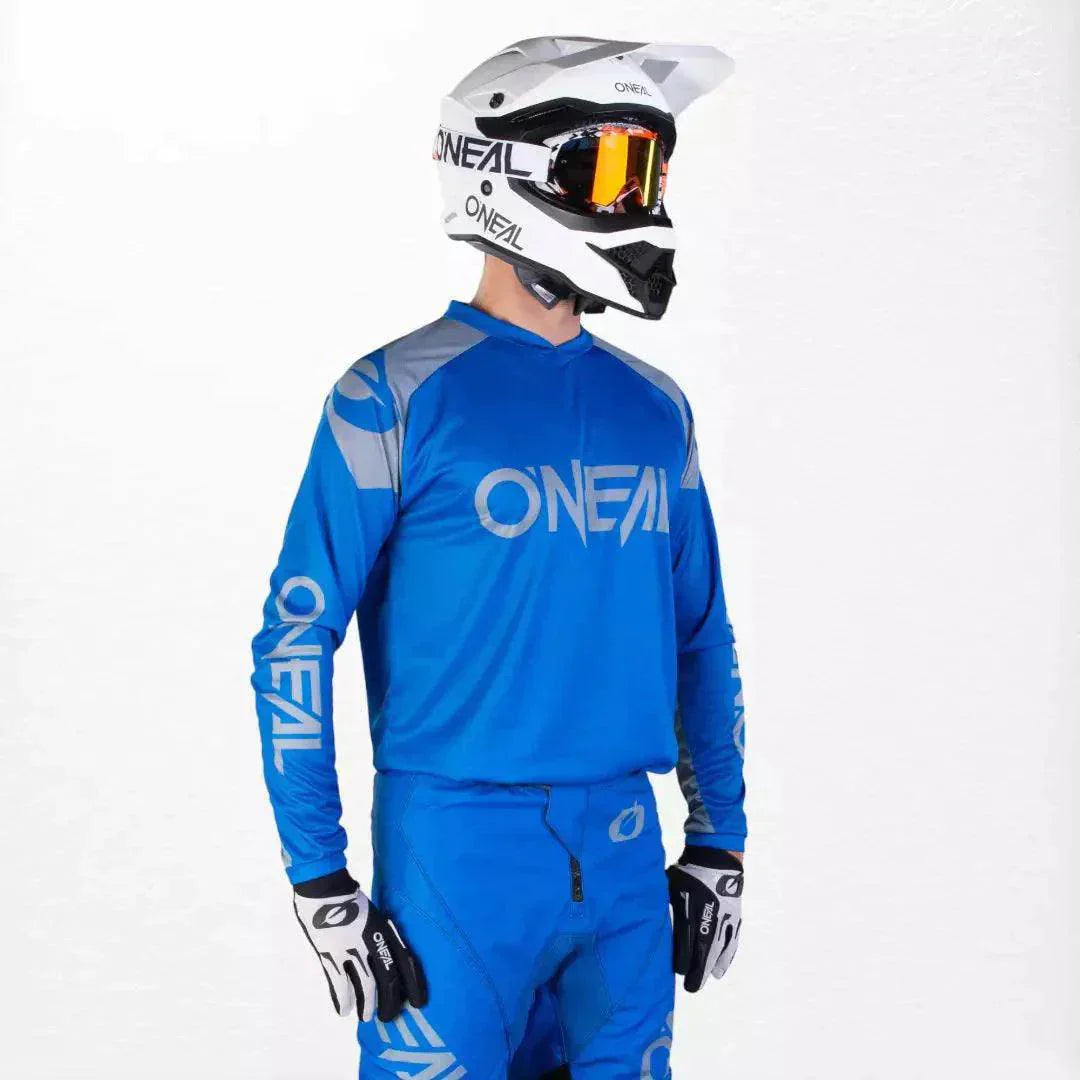 O'Neal Matrix MX Jersey Blue-Gray DASH RACEGEAR