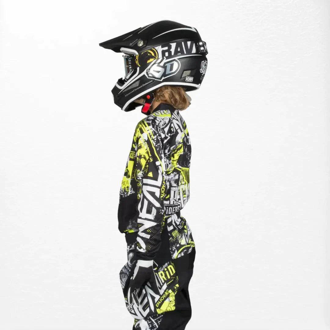 O'Neal Youth Element Jersey Attack Black-HiVIs DASH RACEGEAR