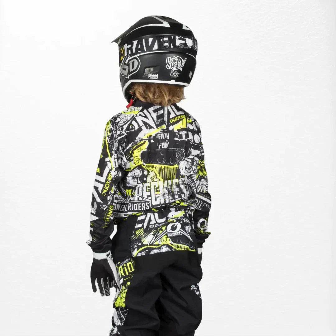 O'Neal Youth Element Jersey Attack Black-HiVIs DASH RACEGEAR