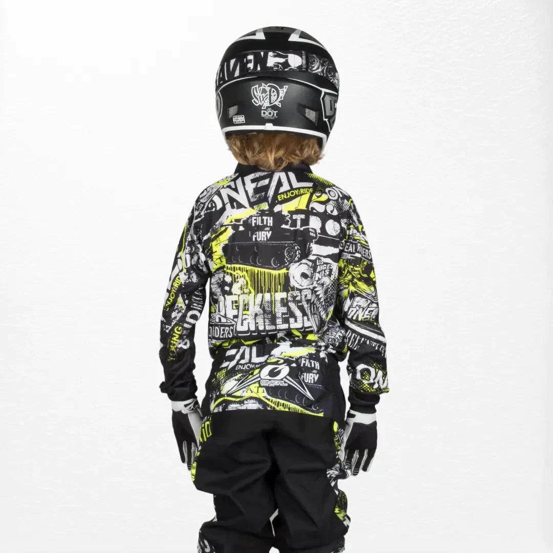 O'Neal Youth Element Jersey Attack Black-HiVIs DASH RACEGEAR