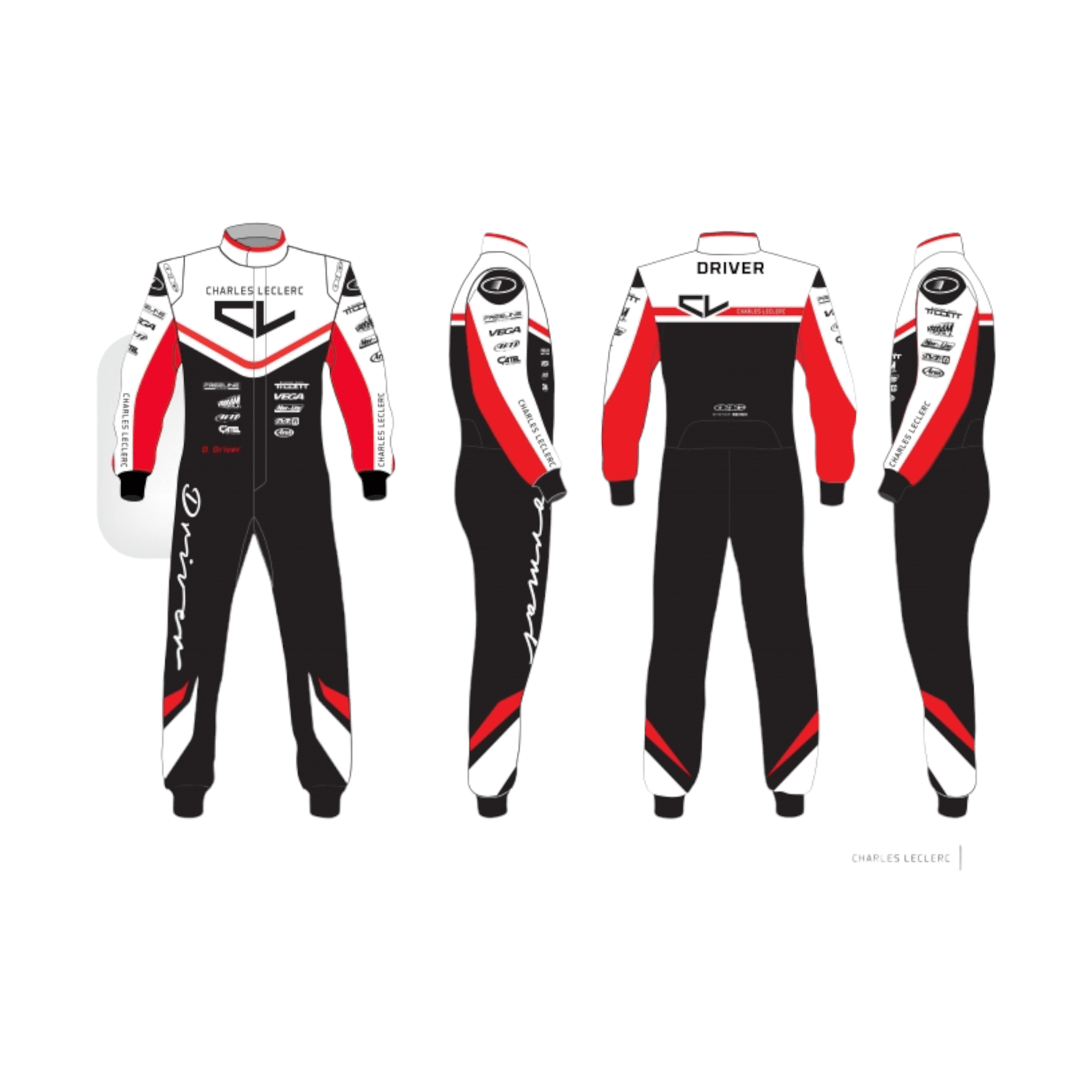 PSL Charles Leclerc 2020 Custom DRIVER SUIT