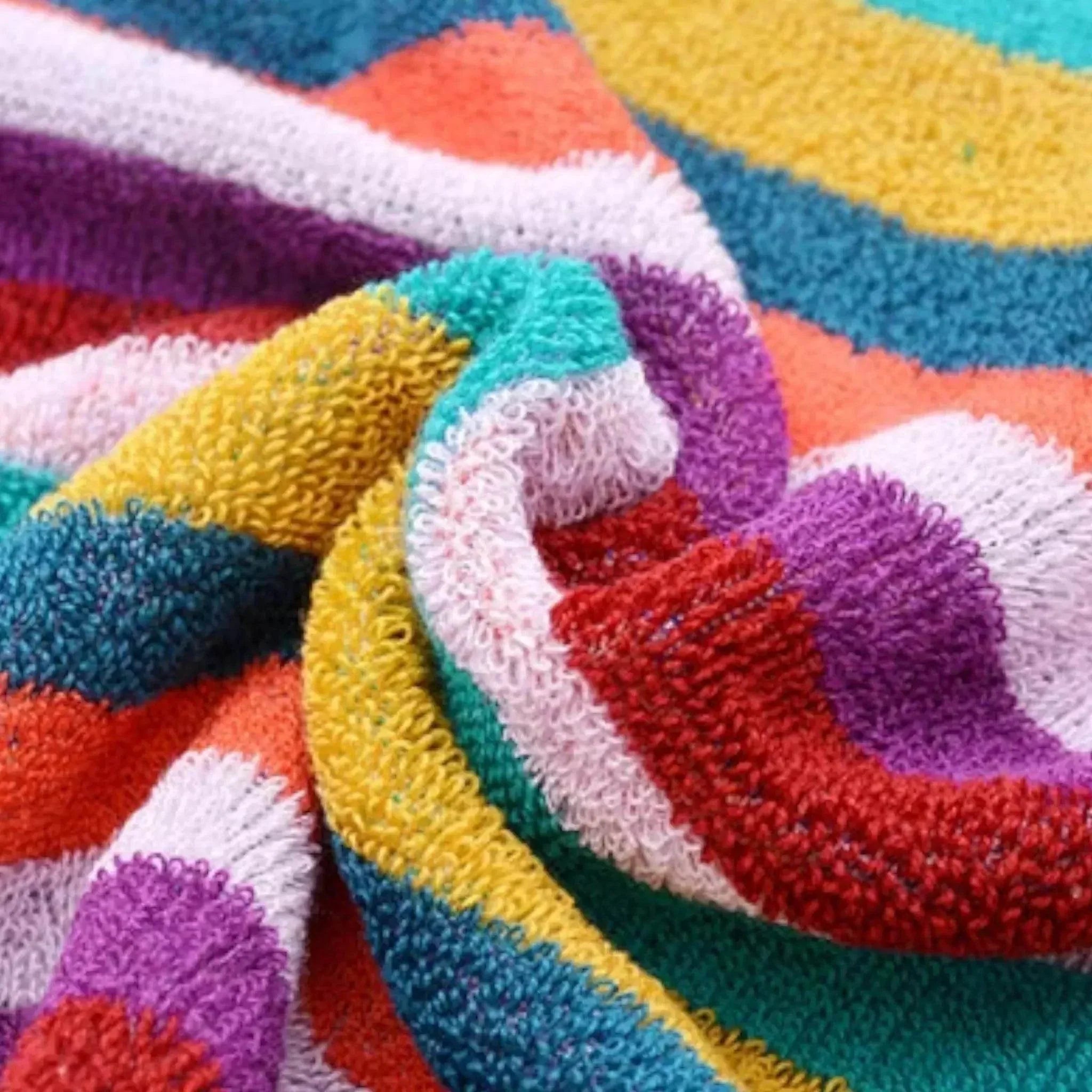 Premium Quality Cotton Stripe Towel (Red) DASH RACEGEAR