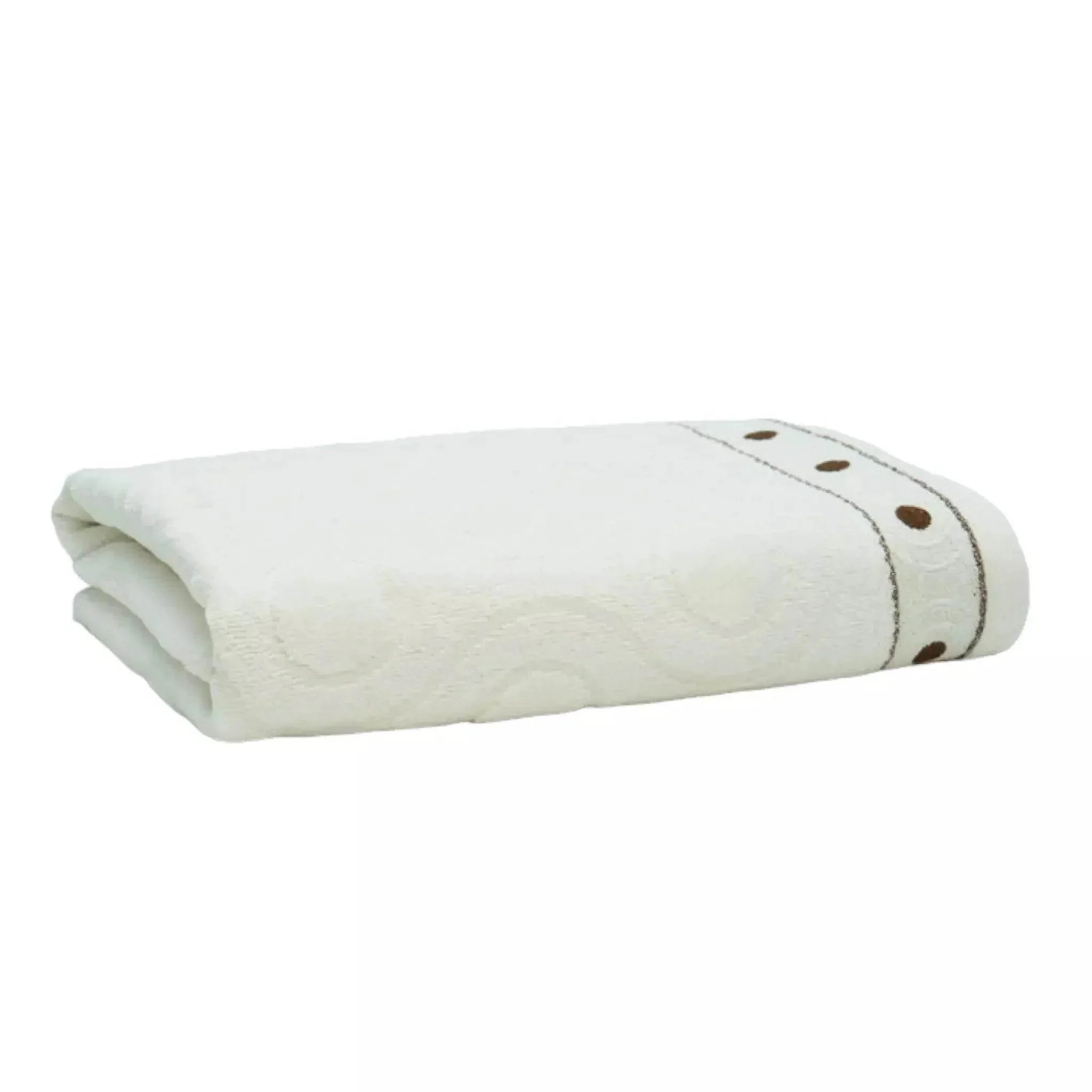 Premium Quality Soft Cotton Towel (Creamy White) DASH RACEGEAR