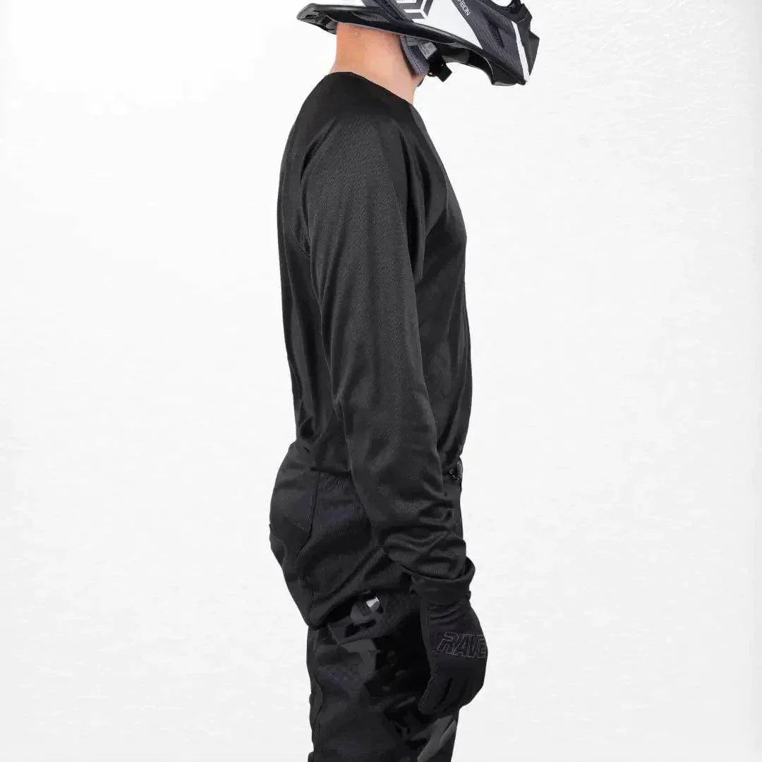 Raven Rival MX Jersey Black DASH RACEGEAR