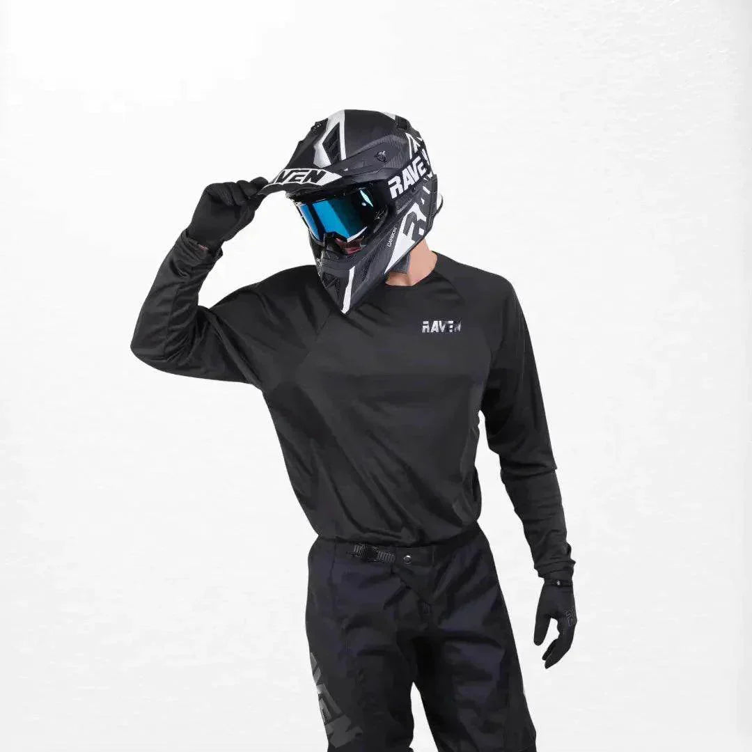 Raven Rival MX Jersey Black DASH RACEGEAR