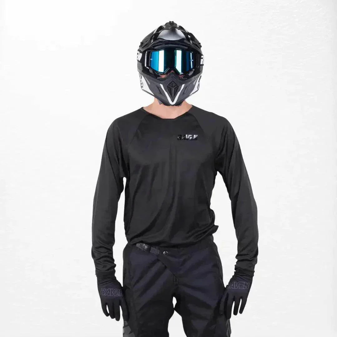 Raven Rival MX Jersey Black DASH RACEGEAR