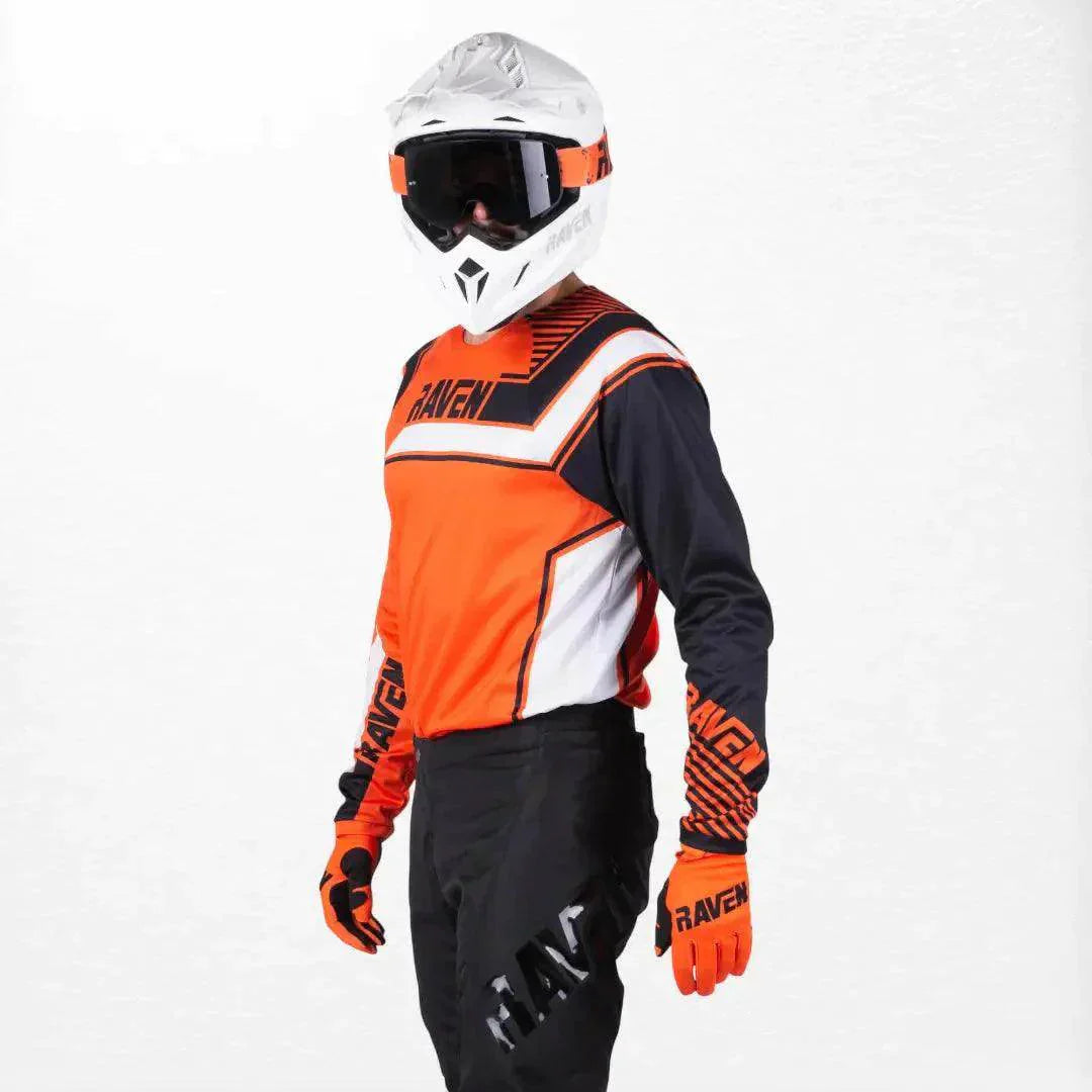 Raven Rival MX Jersey Orange-Black DASH RACEGEAR