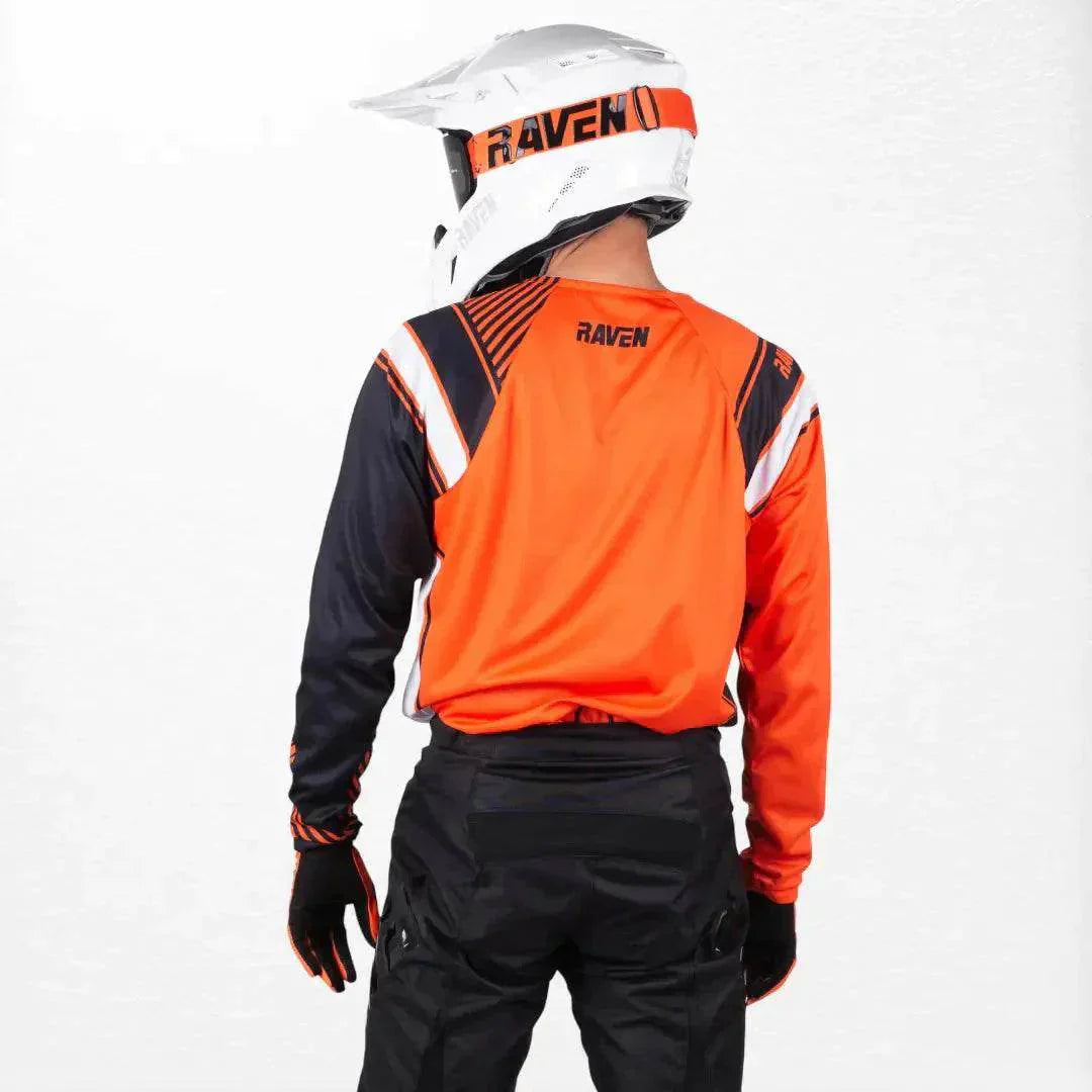 Raven Rival MX Jersey Orange-Black DASH RACEGEAR