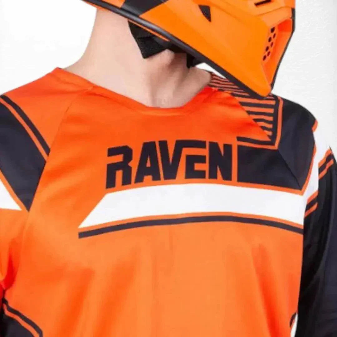 Raven Rival MX Jersey Orange-Black DASH RACEGEAR