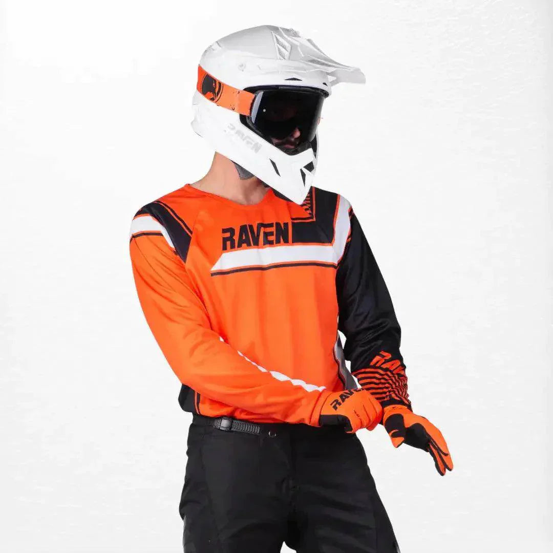 Raven Rival MX Jersey Orange-Black DASH RACEGEAR