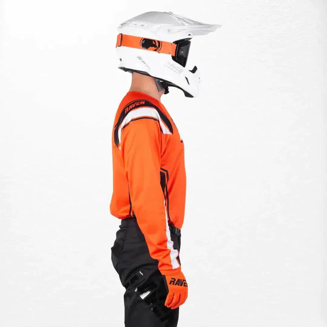 Raven Rival MX Jersey Orange-Black DASH RACEGEAR