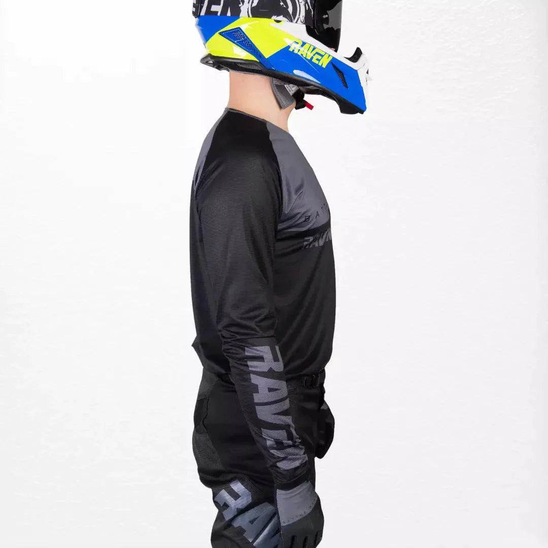 Raven Verve MX Jersey Black-Grey DASH RACEGEAR