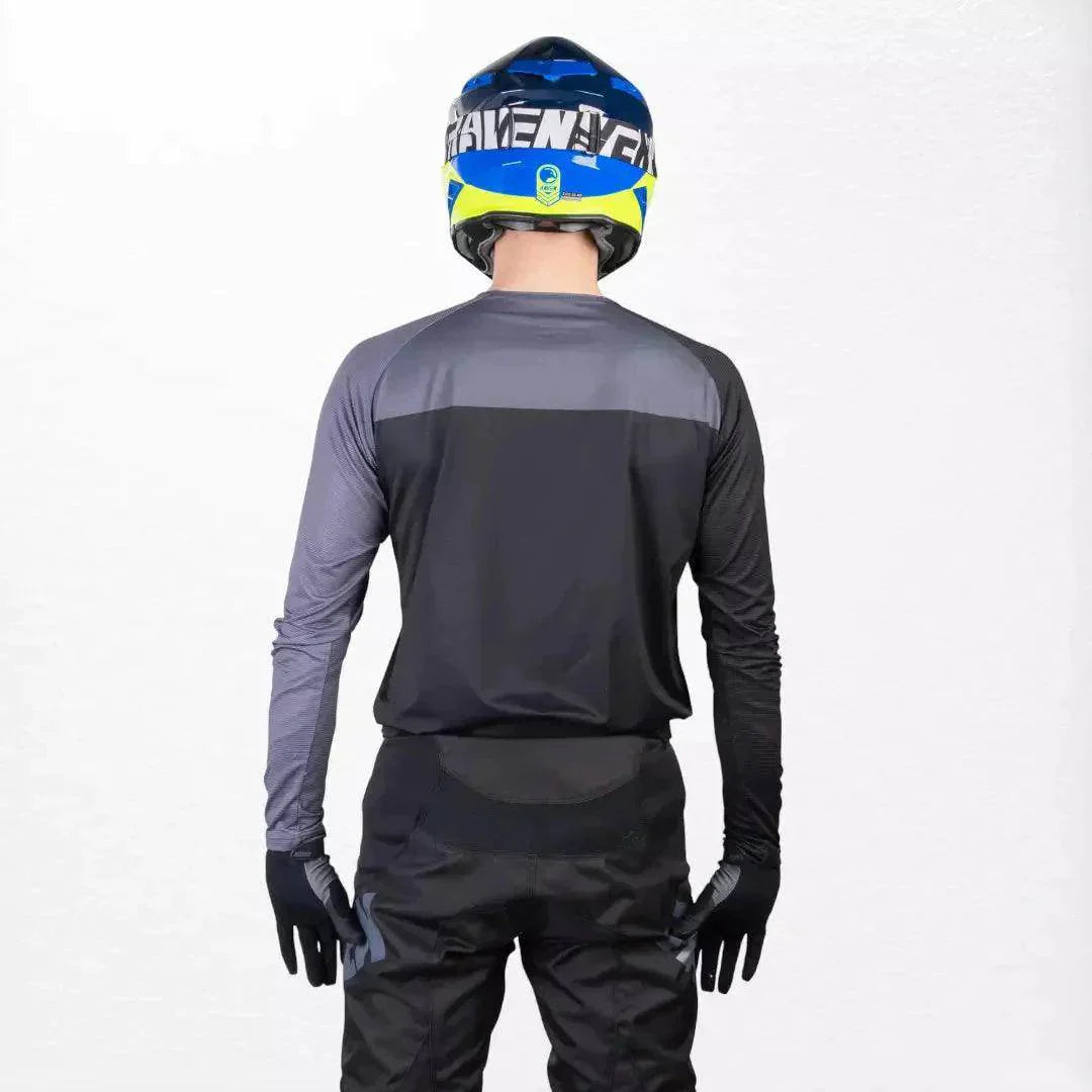 Raven Verve MX Jersey Black-Grey DASH RACEGEAR