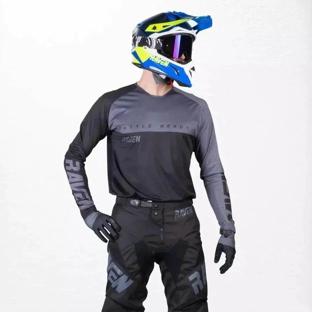 Raven Verve MX Jersey Black-Grey DASH RACEGEAR