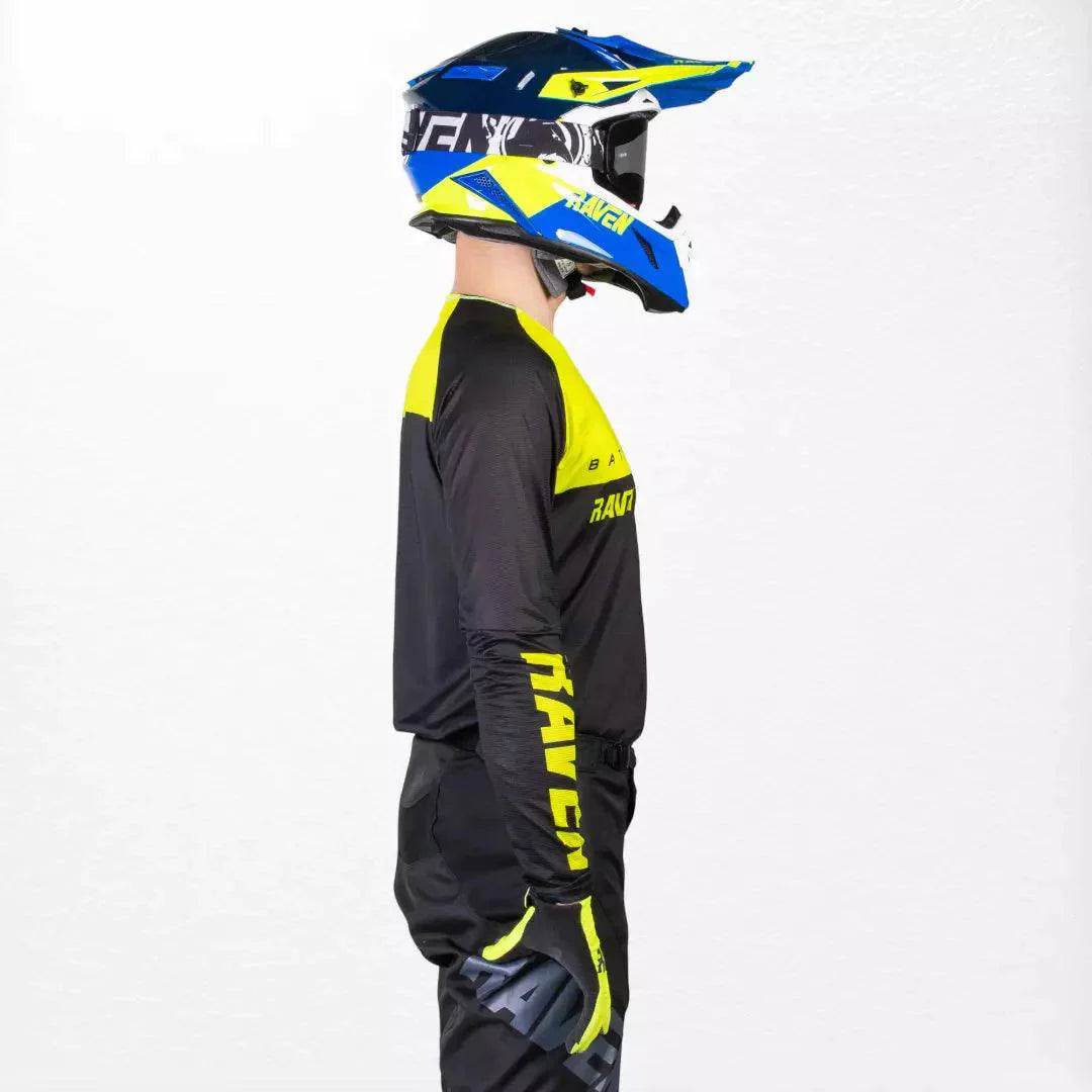 Raven Verve MX Jersey Black-Yellow DASH RACEGEAR