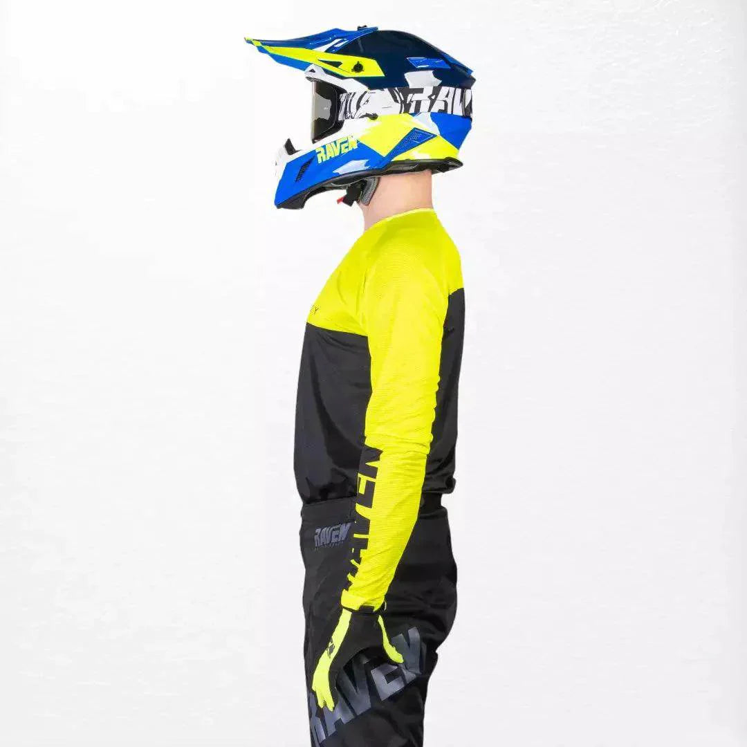 Raven Verve MX Jersey Black-Yellow DASH RACEGEAR