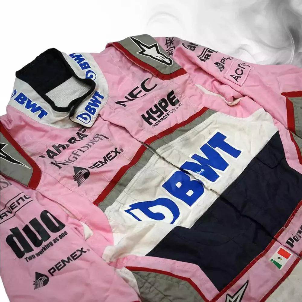 SERGIO PEREZ 2018 RACE SUIT SAHARA FORCE INDIA F1 TEAM