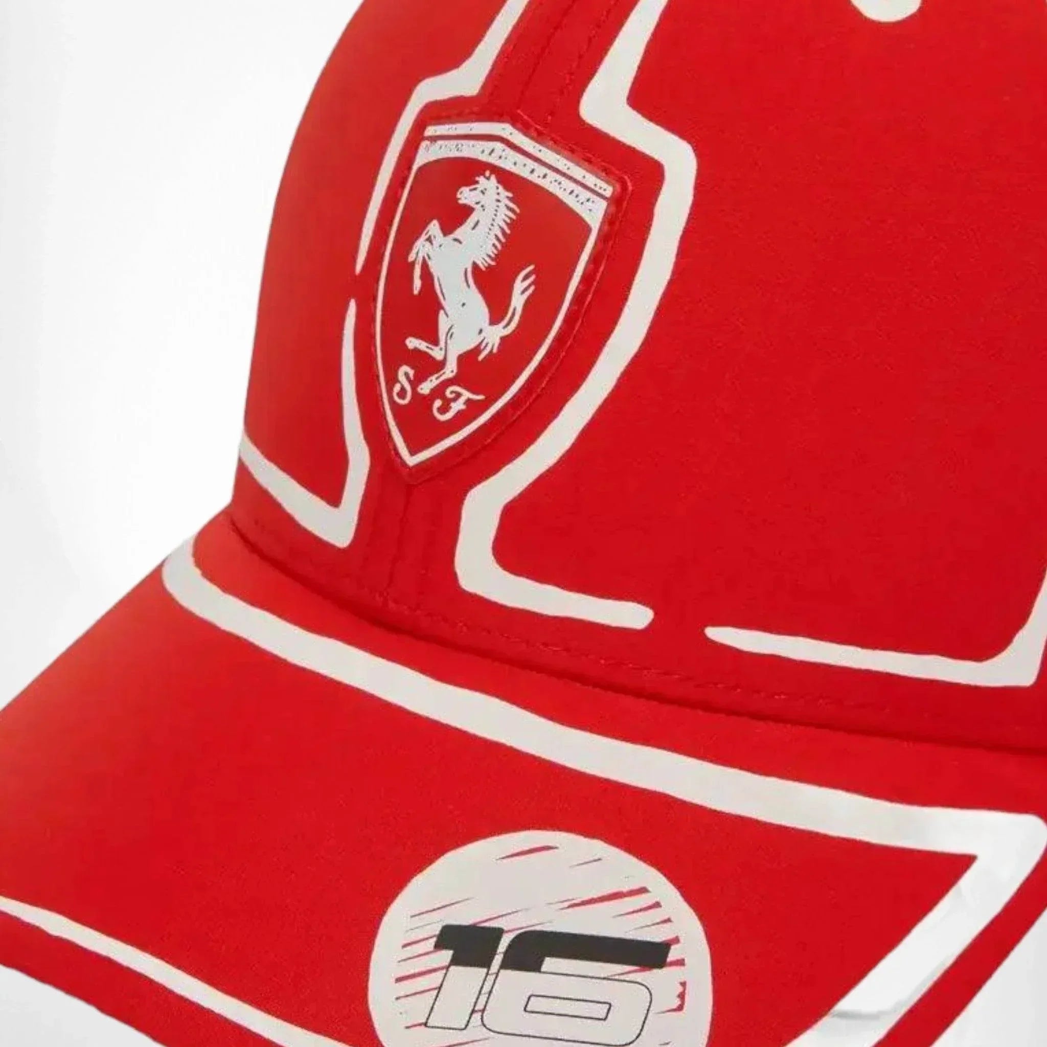 Scuderia Ferrari Charles Leclerc Puma baseball hat - Joshua Vides DASH RACEGEAR