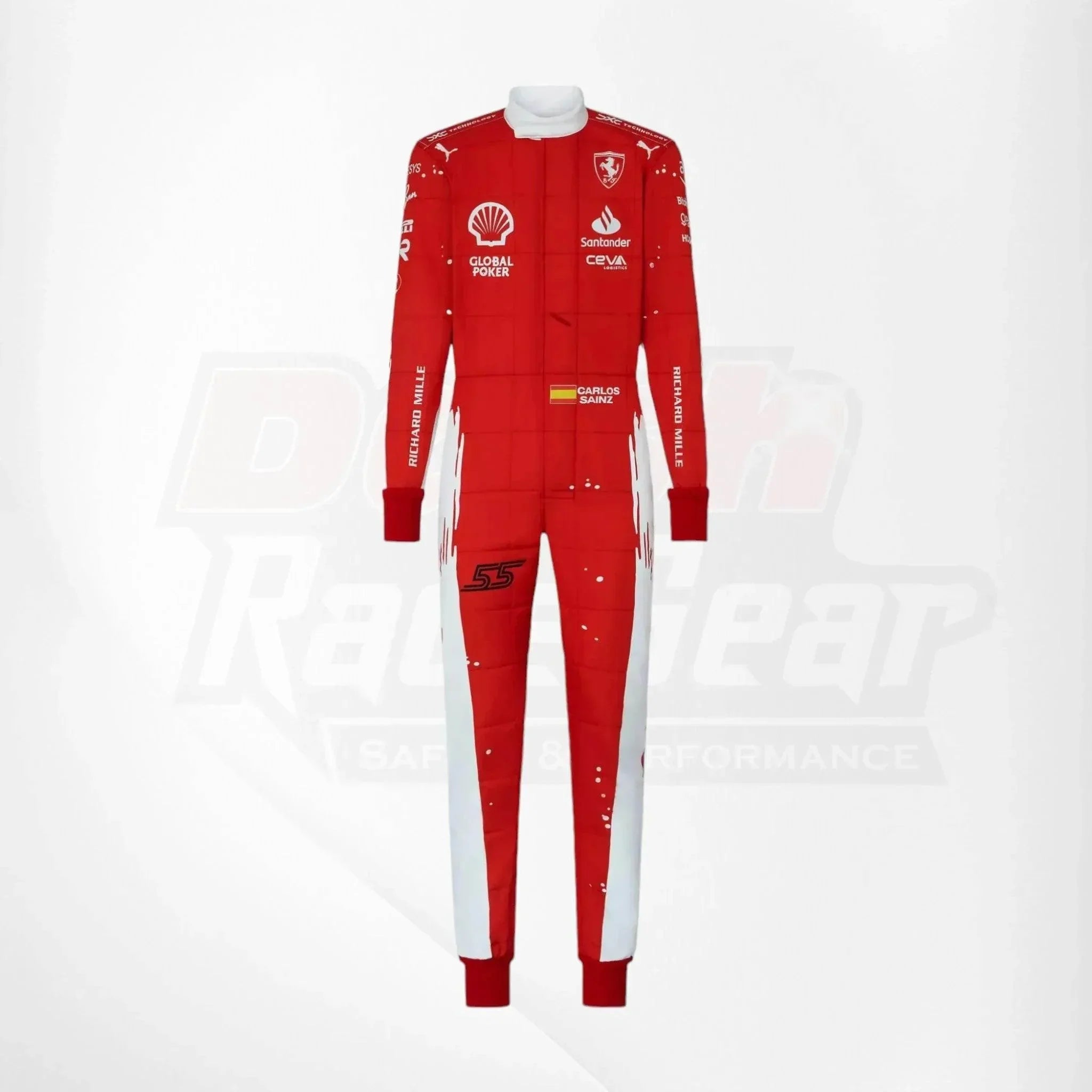 Scuderia Ferrari Race Suit Charles Leclerc & Carlos Sainz Jr - 2023 Las Vegas GP special edition Carlos Sainz Jr.
