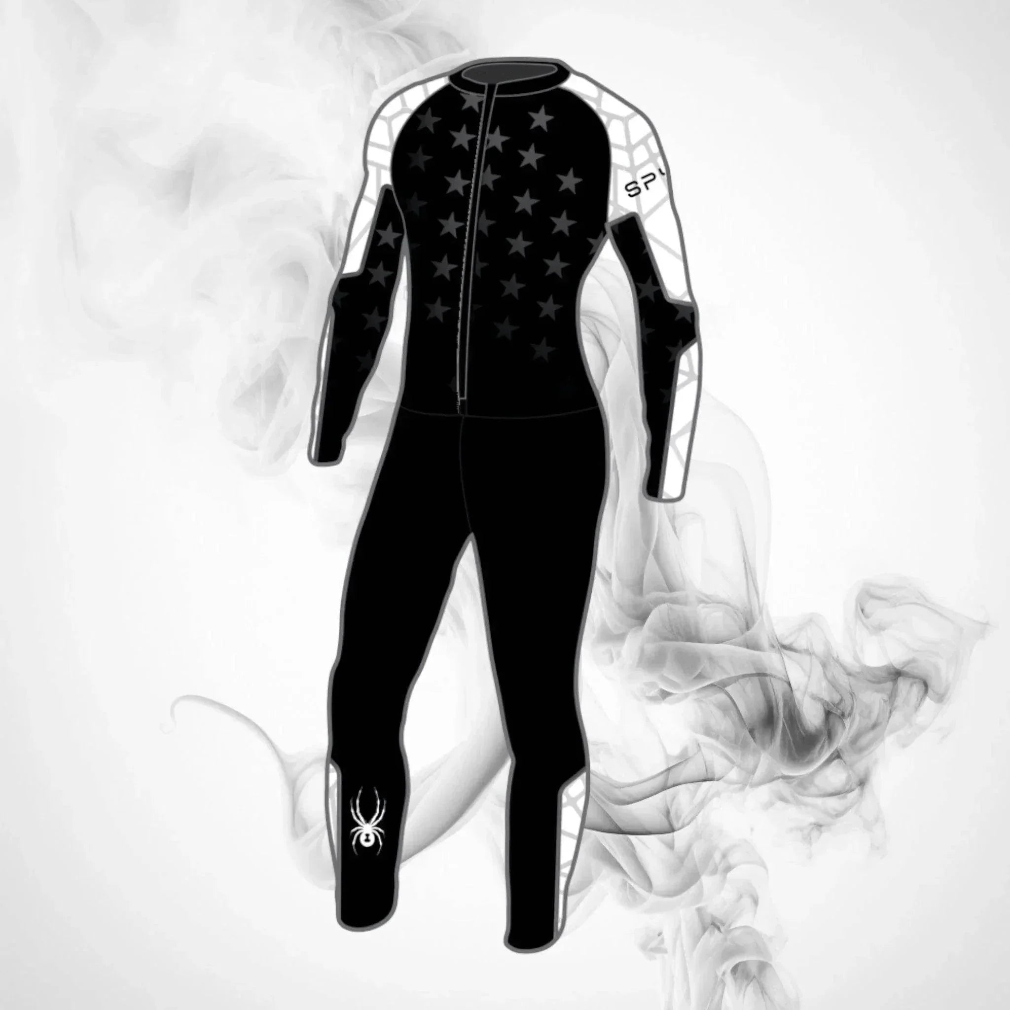 Ski Spyder Nine Ninety Race Suit Black DASH RACEGEAR