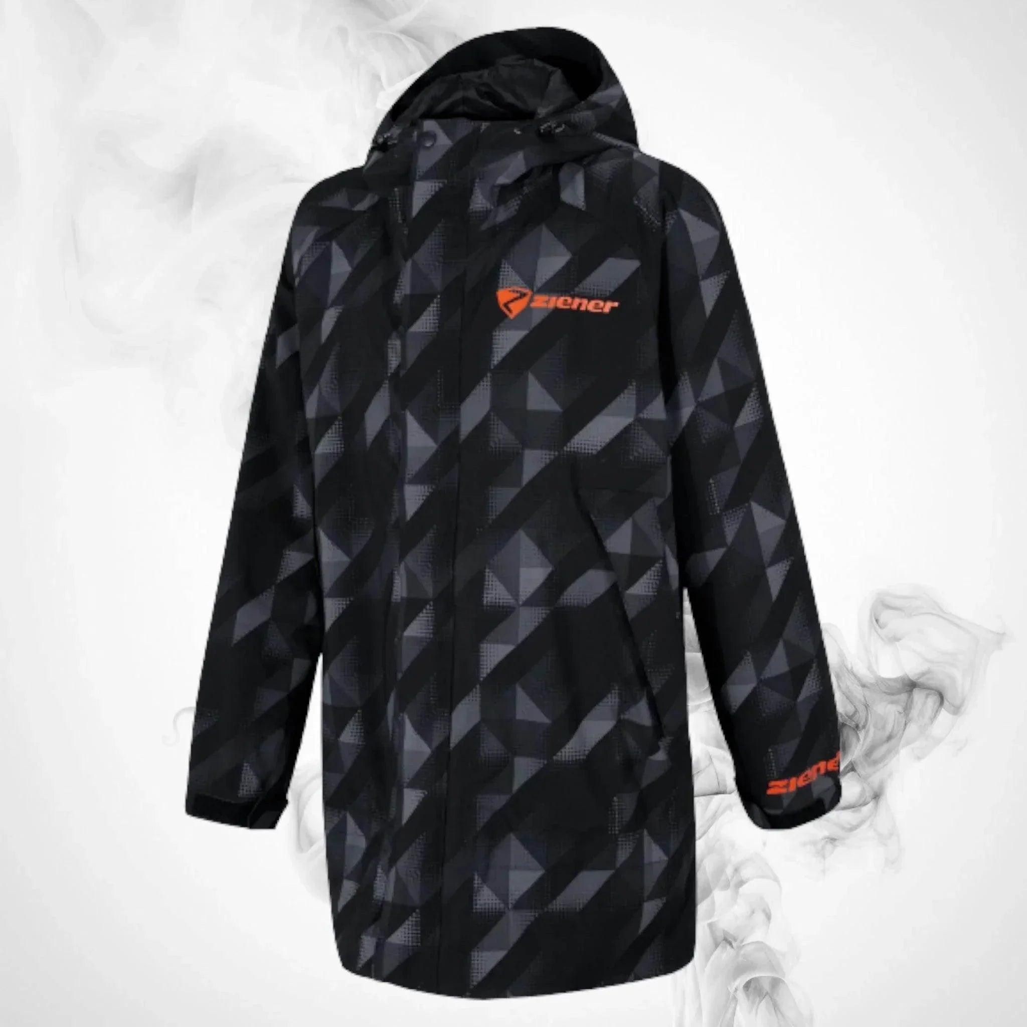 Ski ZIENER RCE Coach Coat Black Print - 2022/23 Dash Racegear